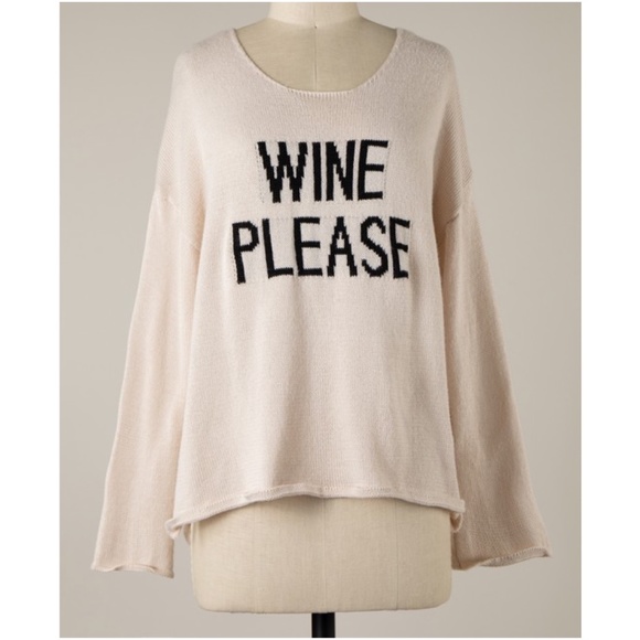 Cozy Wine Please Loose Fit Sweater Top - Picture 3 of 4